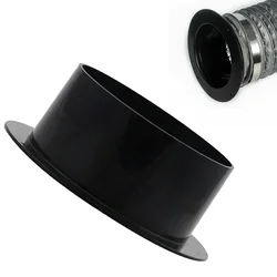 Conector de flange de tubo reto abs 50mm/150mm, duto de ventilação, tubo de escape, conectores de duto de ar, acessórios de melhoria da casa