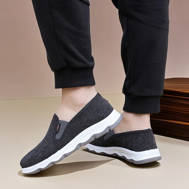 Spring Men's Breathable Comfortable Lightweight Sport Shoes Fashion Versatile Soft Sole Man Shoes Low Top  Cloth Shoes for Man