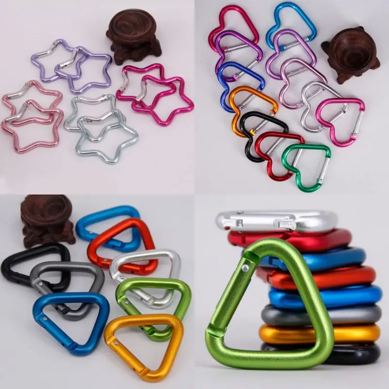 Aluminum Alloy Outdoor Star Carabiner Locking Carabiner Clip Keychain Clip