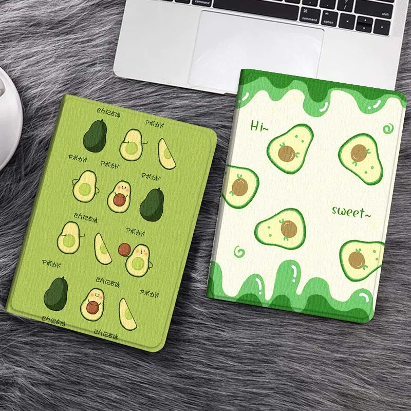 

Cartoon Art Avocado For Huawei MediaPad T5 T10s M6 M5Lite SE Honor Tab 5 6 7 V7 V8 X8a X9a Pro Soft Tablet Case Gift