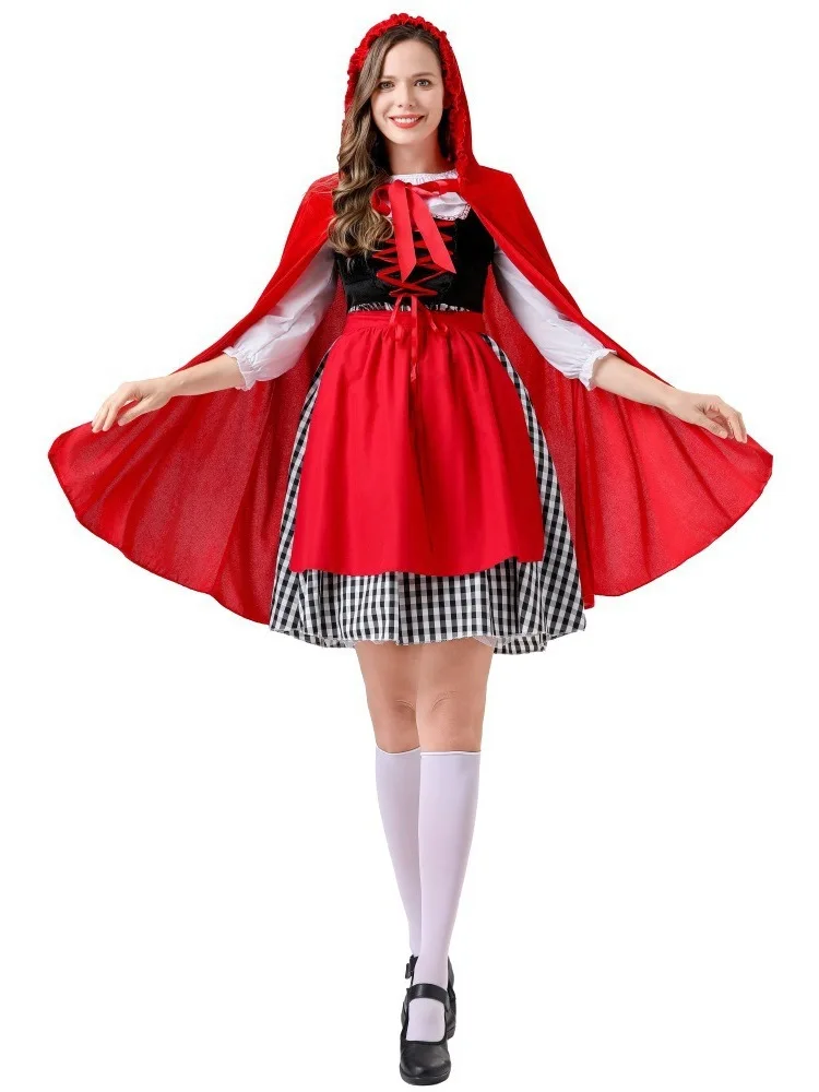 Rotkäppchen Halloween-Kostüm Dr. 2025, neues Damen-Cosplay-Robe-Set, Par-Rollenspann-Kleidung, traditionelles Chinesisch...