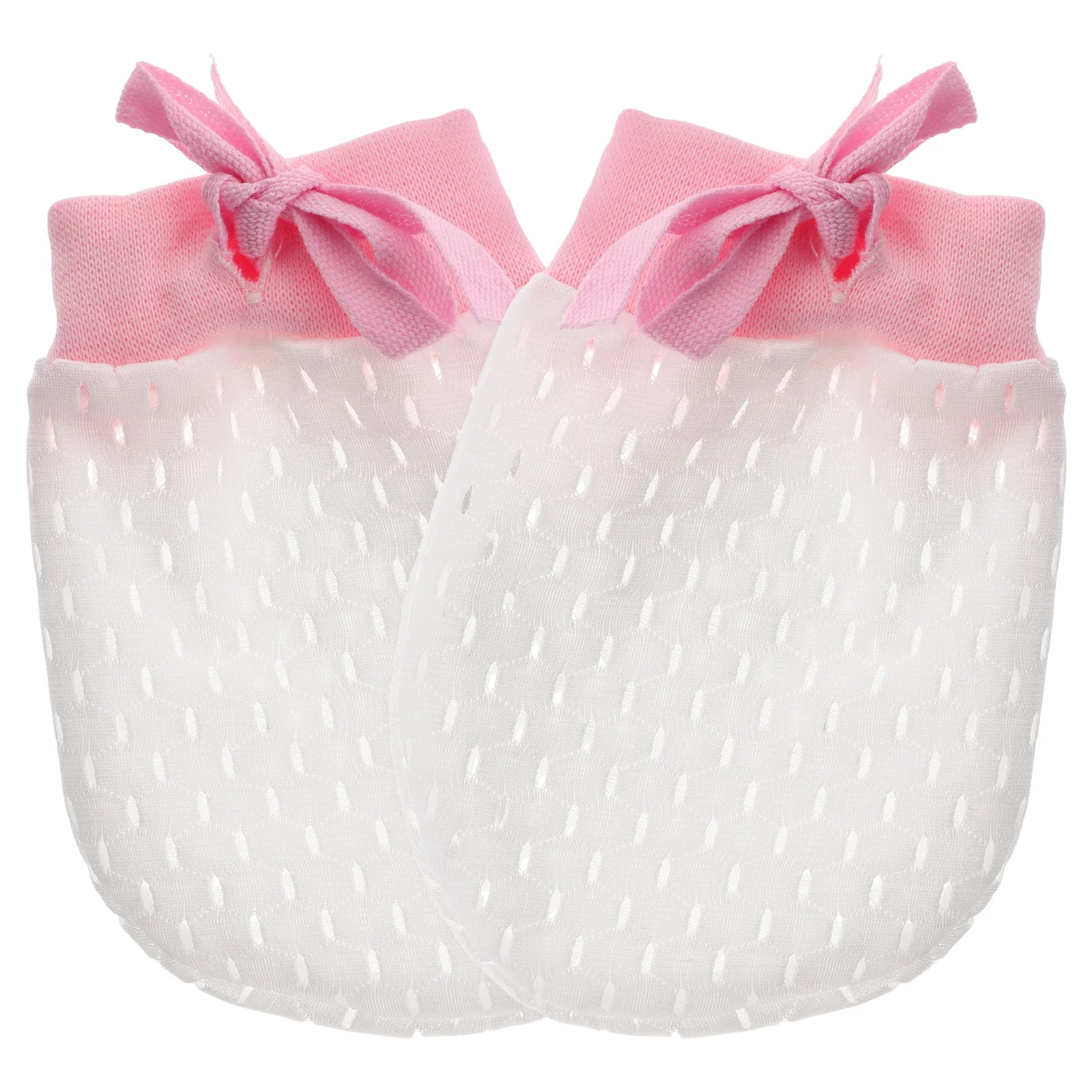 

Anti Scratch Baby Mittens Breathable Mesh Gloves for Newborn Boy Girl Thin Hand Protection Adjustable Elastic