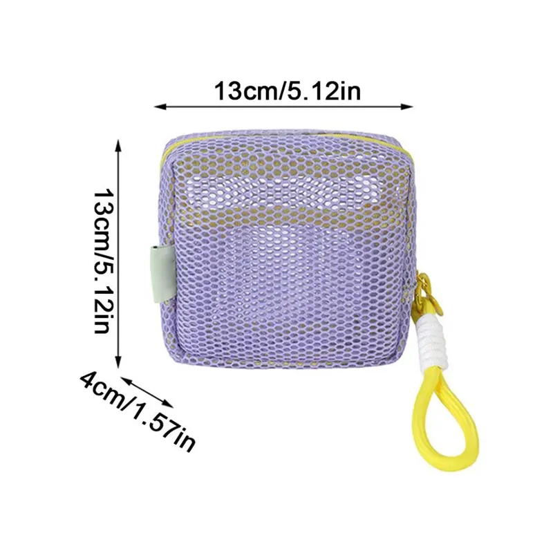 Mini-Geldbörse, tragbare Netz-Kosmetiktasche, Dopamin-Netztasche für Geld, Lippenstift, Lidschatten, Aufbewahrungstasche für Reisen und Einkaufen – Detail 1