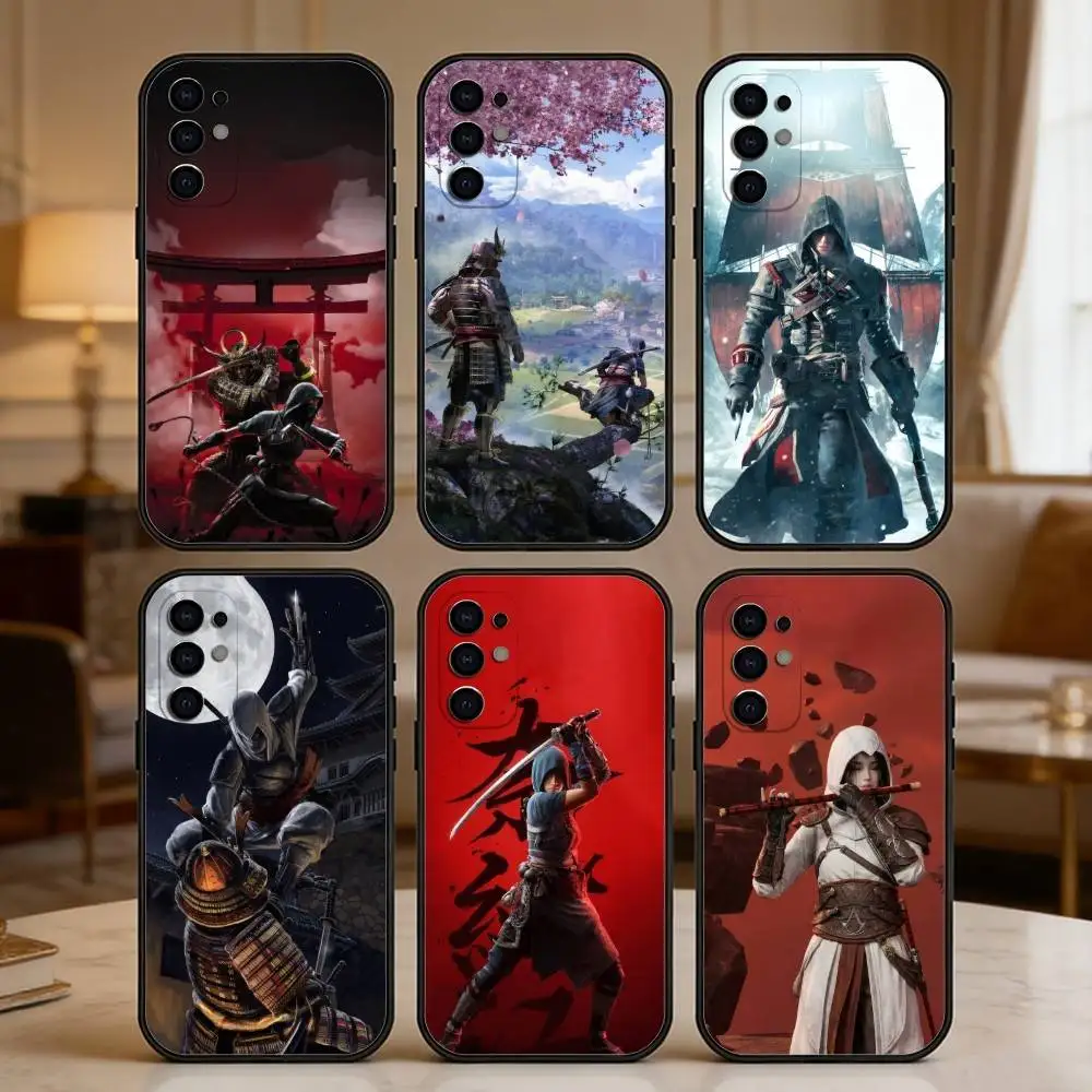 

A-Assassins Creed S-Shadows Naoe and Yasuke Phone Case For Samsung S25,S24,S21,S22,S23,S20,Ultra,S26,Plus,Fe,Note,5G Black Cover
