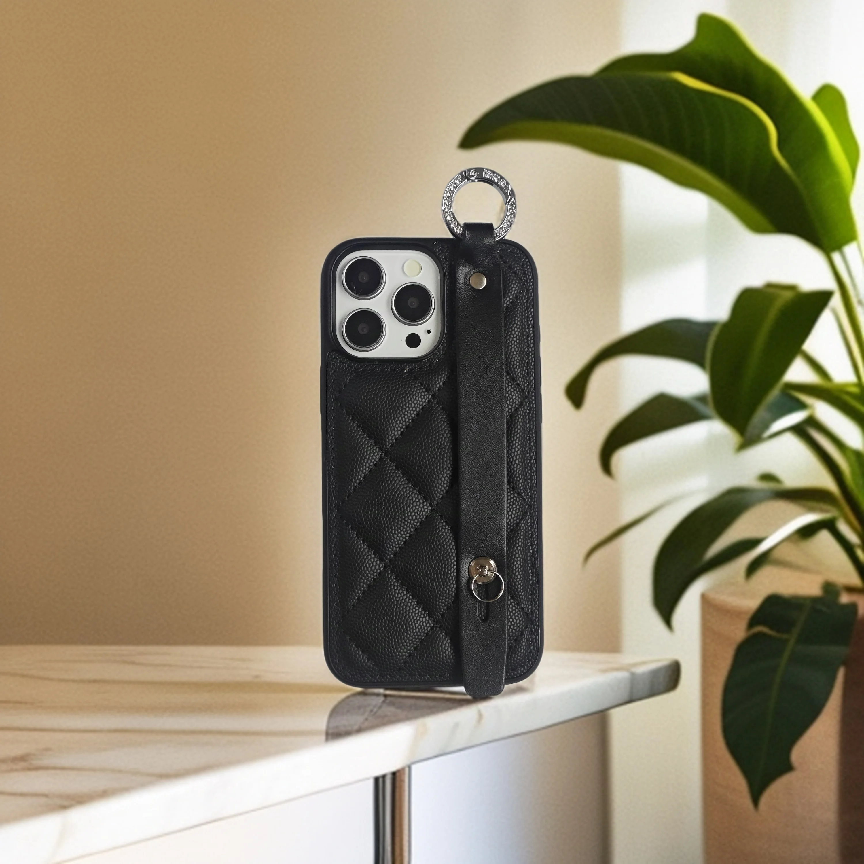 

Браслет с ромбовидной строчкой Ip13Promax Ip14Promax Ip15Promax Ip16Promax Ip17Promax Чехол для телефона с защитой от падения