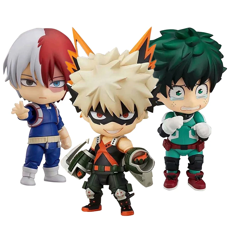 

MHA Anime Midoriya Izuku Figure Bakugou Katsuki Todoroki Shouto Action Figure model desktop ornaments Collection child toy Gifts