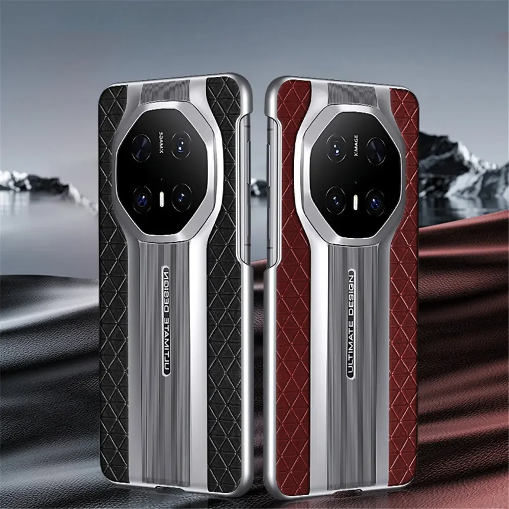 Slanke premium natuurlijke koeienhuid lederen tas voor Huawei Mate 70 60RS Business Cover