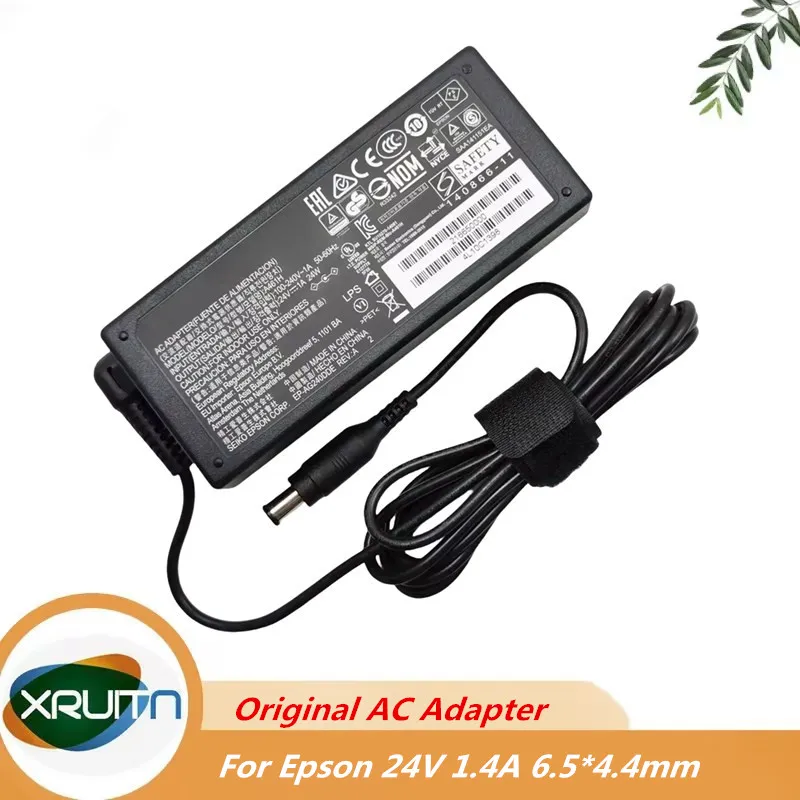 Genuine for EPSON GT-1500 GT-2500 scanner 24V1.4A 1.3A power adapter cable