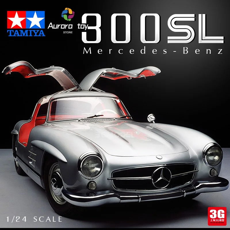 1/24 TAMIYA Assembling Car Models 24338 Mercedes Benz 300SL Sports Car Assemble Figure Model Decoration Children Birthday Gift