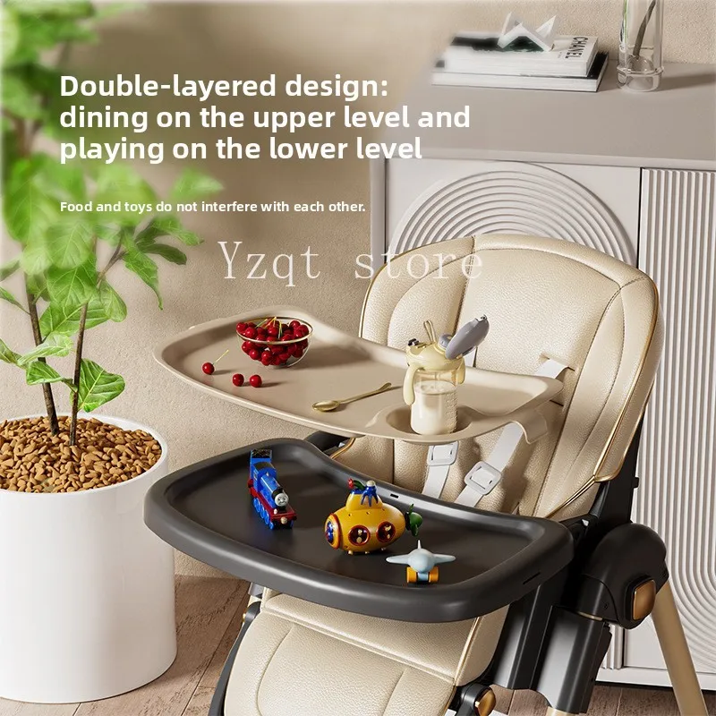 Baby dining chair foldable carrying seat multi-level adjustment widening rocking  2-in-1 baby children's growth