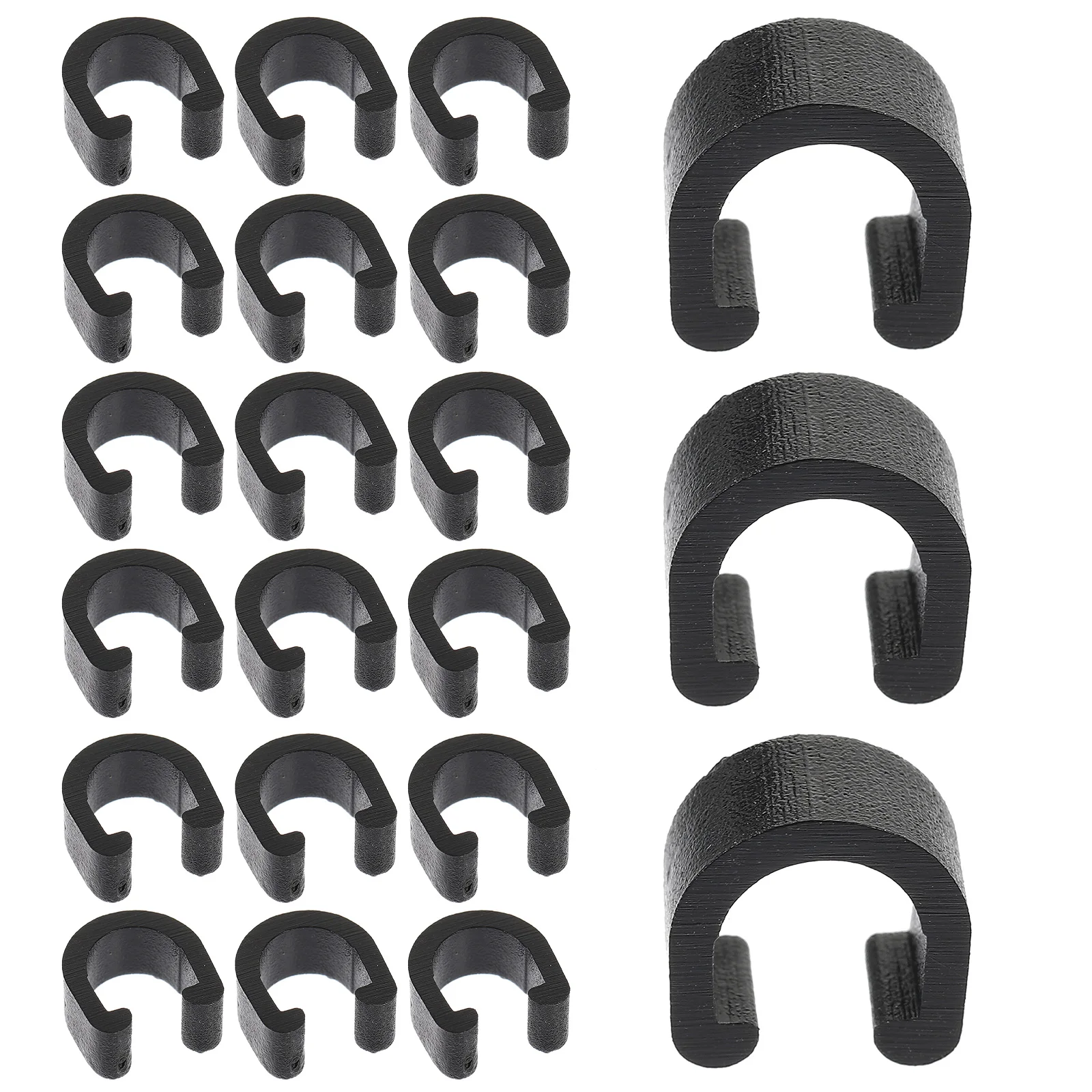 

50pcs Bicycle Cable Clips Brake Shifter Tube Guide Lightweight Alloy Housing Buckle For Mountain Road Bikes