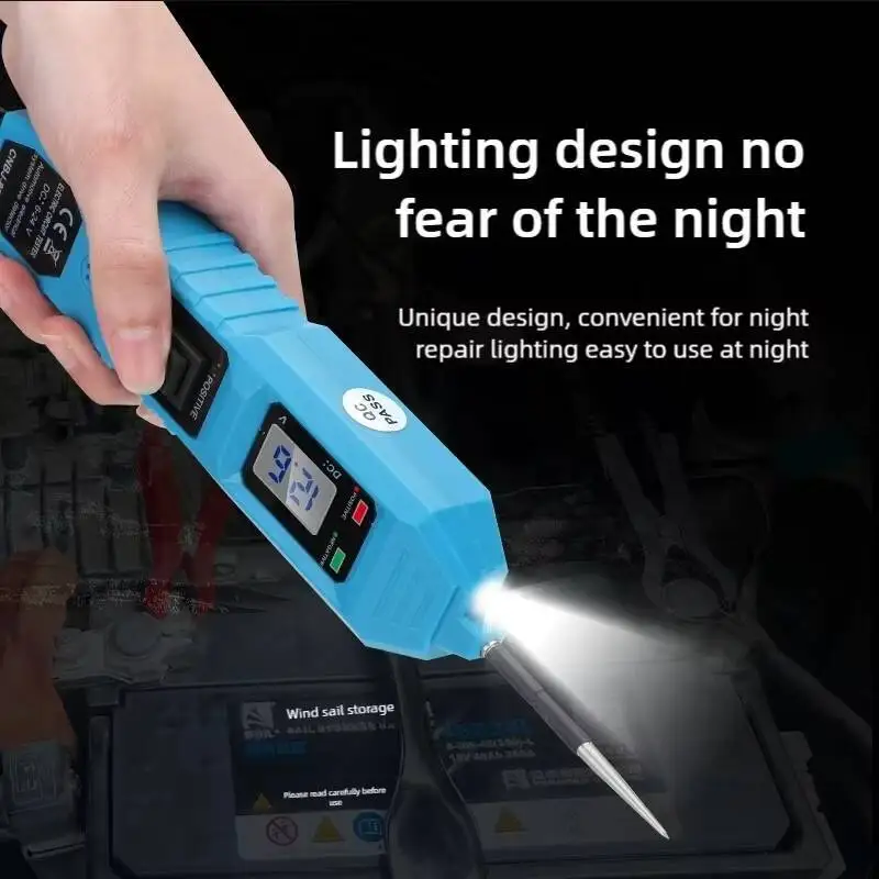 Automotive Multifunctional Drive Tester Short Circuit Detector Electrical Vehicle Voltage Power Probe Kit LED Digital Display