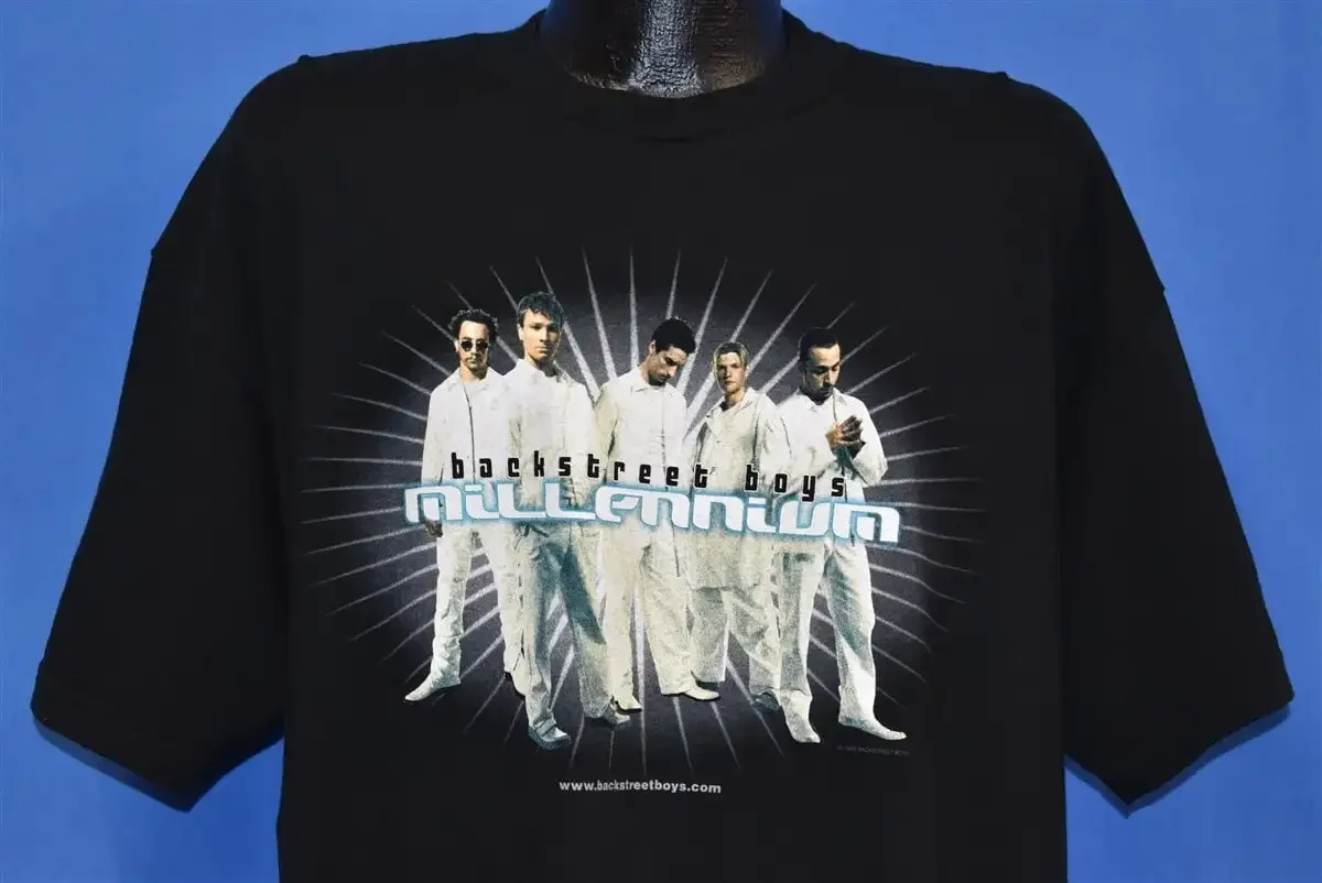 90er Jahre Backstreet Boys Millennium Album Cover Boy Band 1999 T-Shirt Extra Large