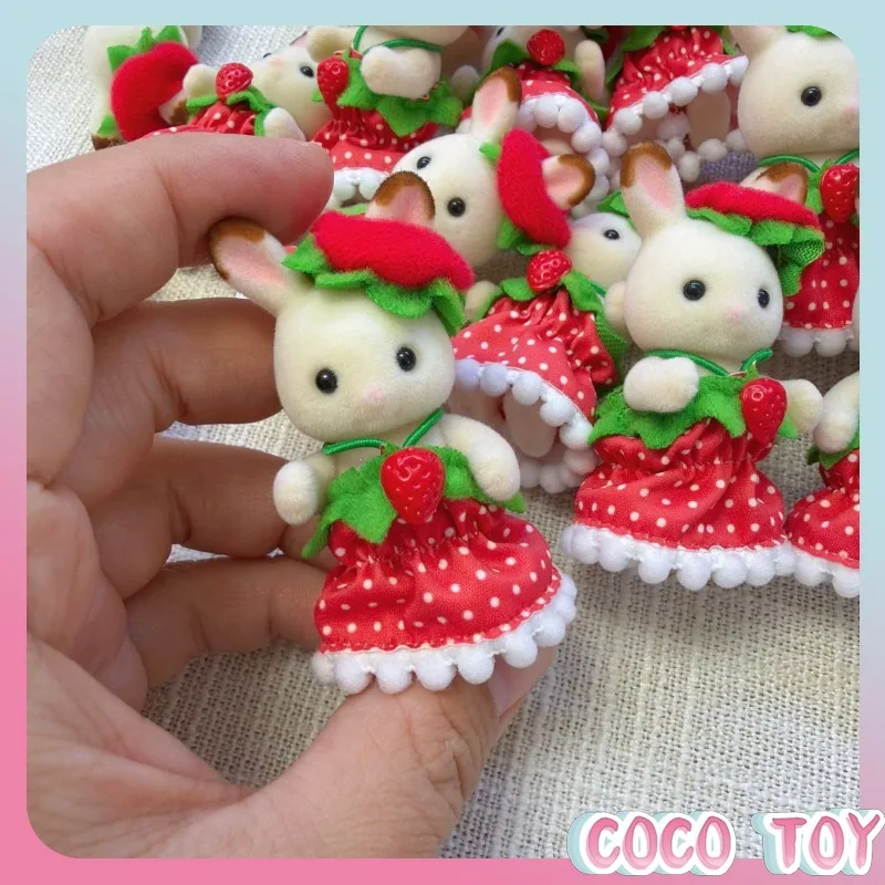 [Authentic] Sylvanian Families New Hot Limited Strawberry Baby Furniture Series Pretend Play Doll Collectible Gift for Fans view 5