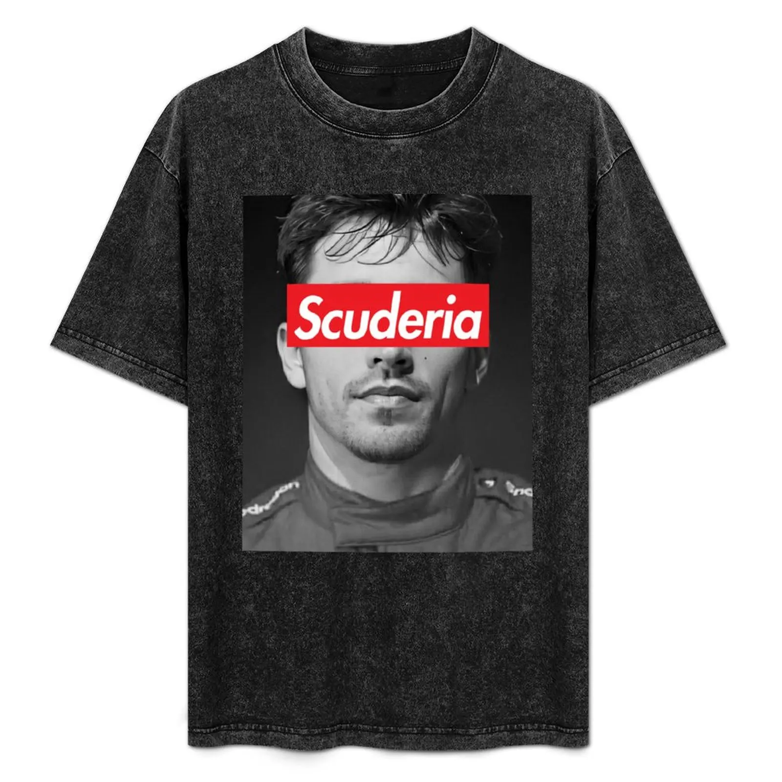 

Leclerc Scuderia Portrait T-Shirt shirts graphic tees oversizeds Men's t shirts