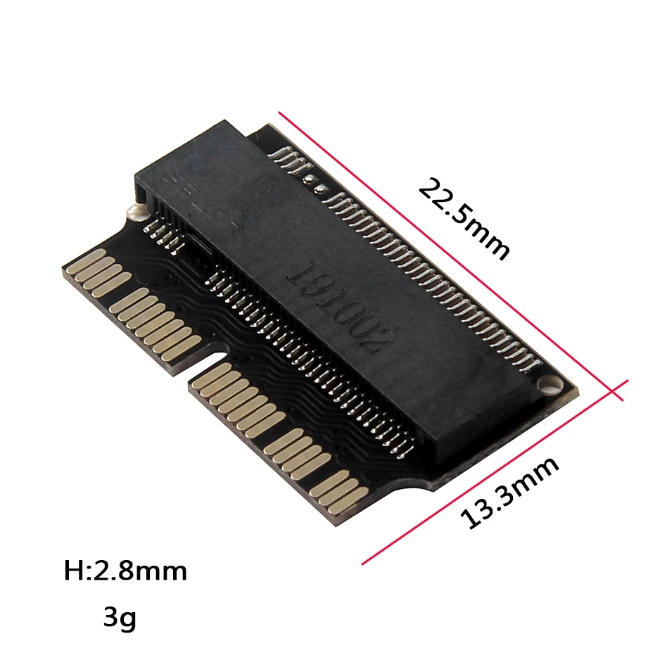 NGFF M.2 NVME SSD Adapter Card for Upgrade MacBook Air(2013-2016 Year) and Mac PRO(Late 2013-2015 Year)