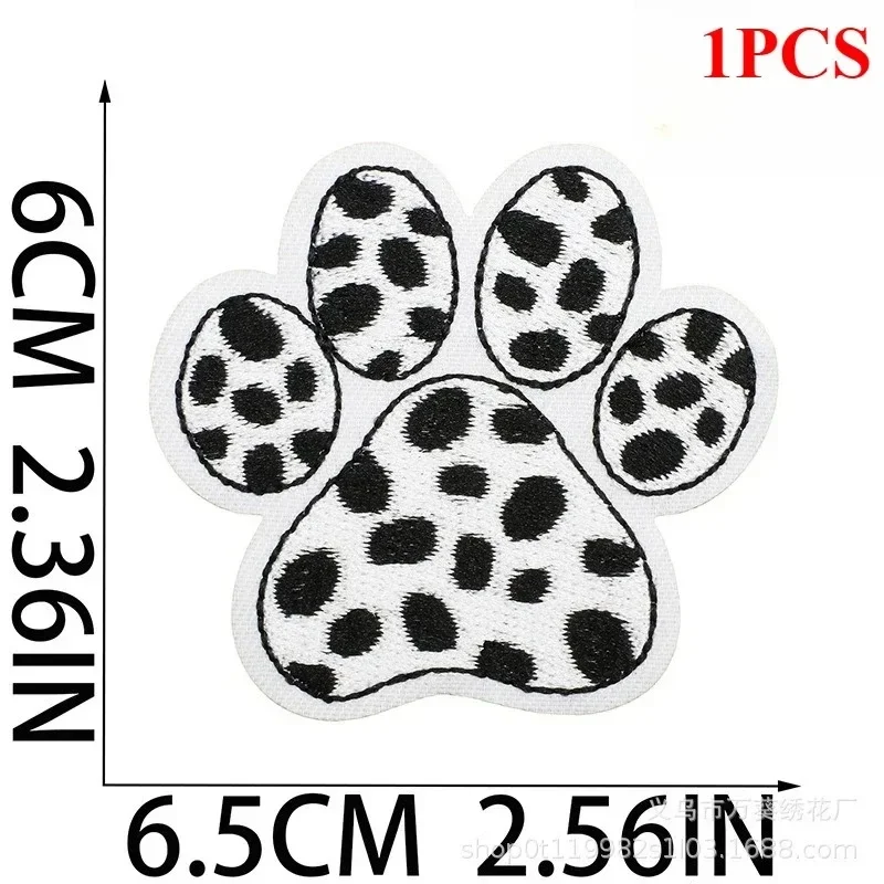 Pet Paw Embroidery Cloth Sticker Landscape Pattern Paw Patch Sticker Computer Embroidery Chapter Decorative Bag Sticker