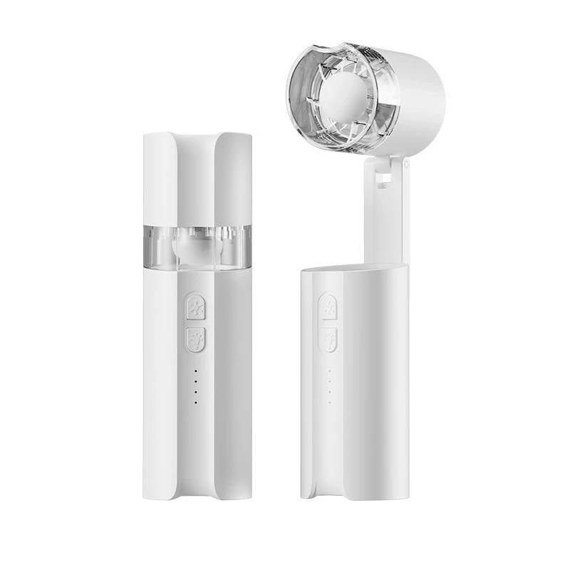 

LED Light Foldable Hand Fan Ultra Long Battery Life Portable Travel Camping Fan with Emergency Phone Charging