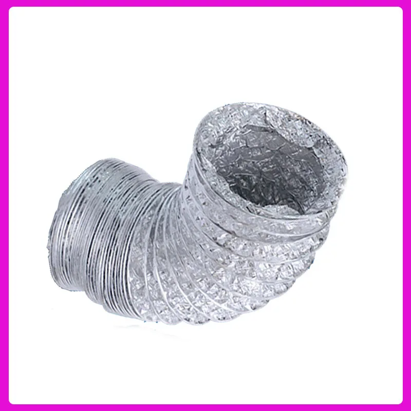 1PC 80~150mm Thicken Aluminum Foil Duct Hose Flex Air Intake Pipe Ventilation Fan Exhaust Vent Hose High Temperature Resistance