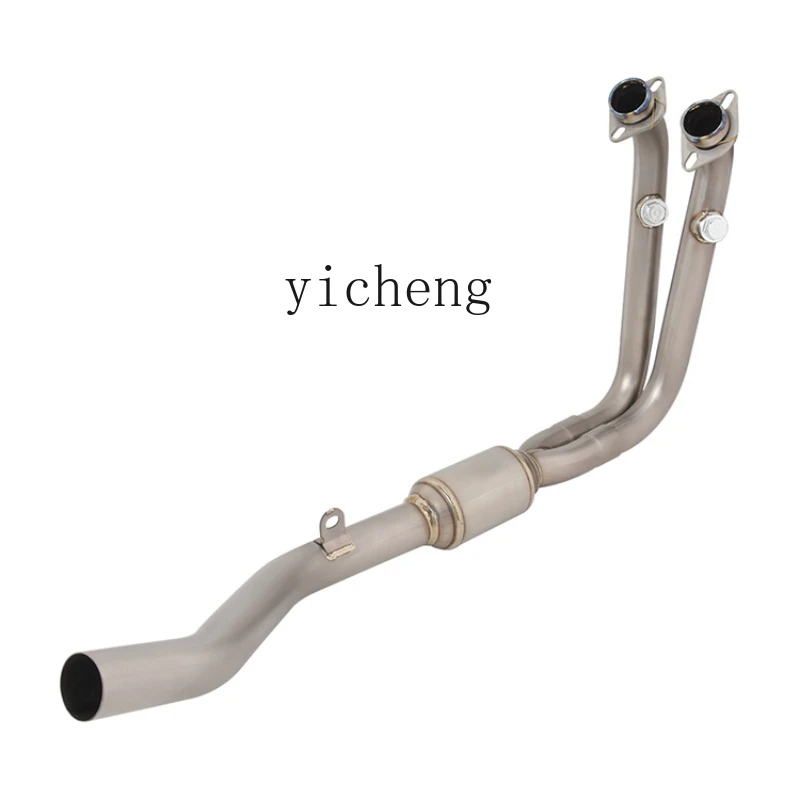 

ZF is suitable for motorcycle titanium alloy front and middle modified exhaust pipe