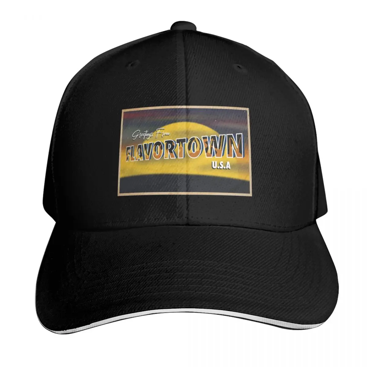 Welcome to Flavortown Postcard Guy Fieri Baseball Cap Men Women Casual Summer Sport Sun Cap