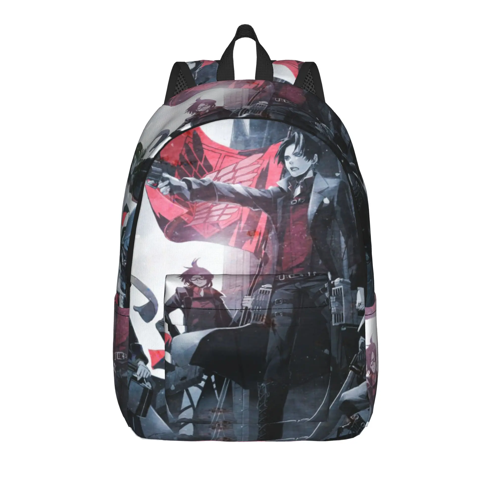 

Levi Eren Shingeki No Kyojin Backpack for Men Women Casual Student Work Daypack Anime College Shoulder Bag Gift