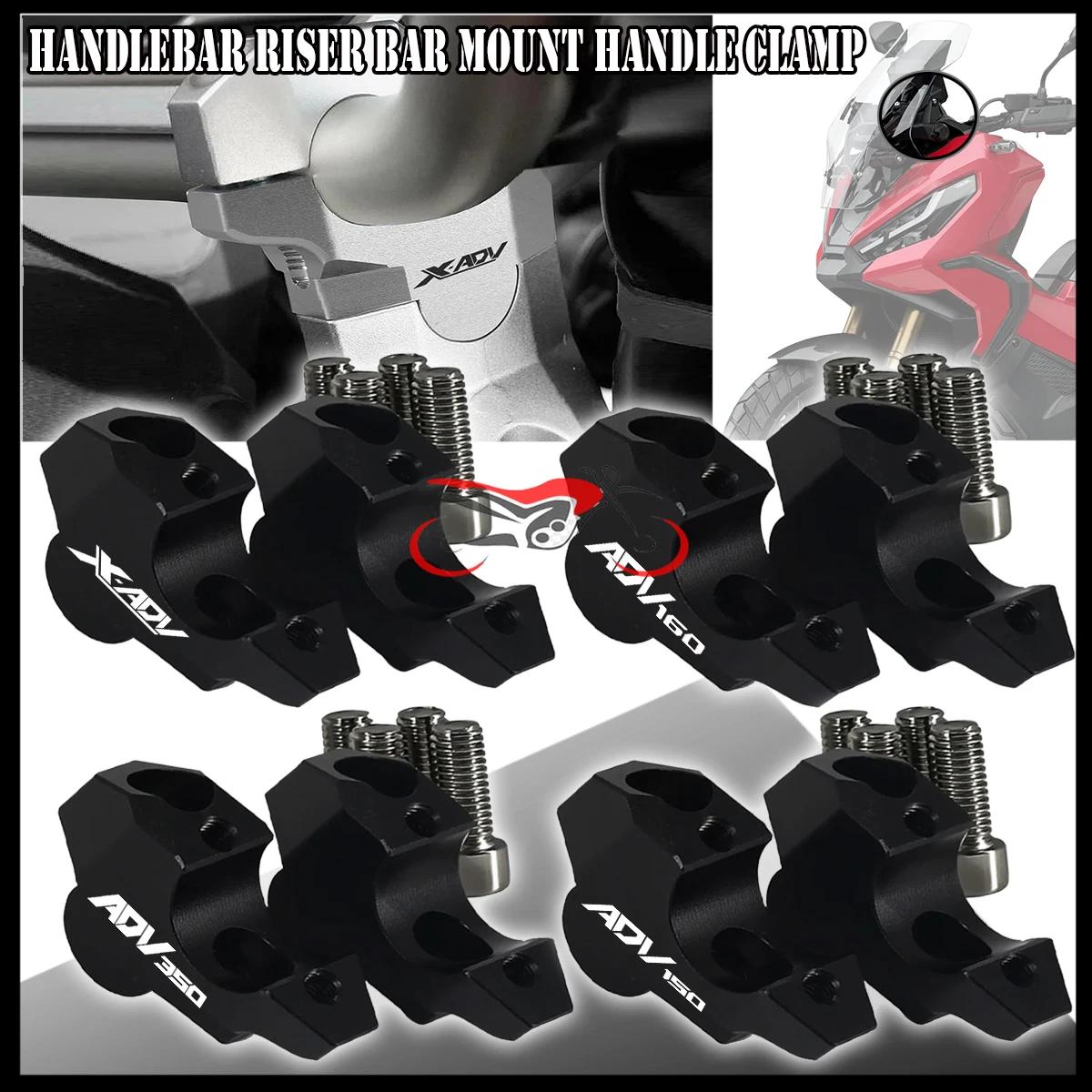 

Аксессуары для крепления зажима на руль для Honda XADV750 X ADV X-ADV 750 ADV 160 150 350 ADV160 ADV150 ADV350