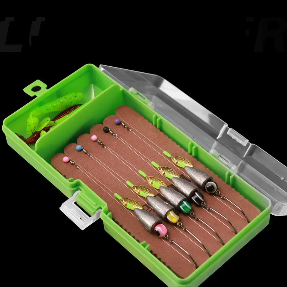 

5pcs/Lot Texas Rig Set 3.5g 5g 7g 10g Bullet Weight Sinker 4# 2# 1# Fishhooks For Bass Carolina Fishing Tackle Kit