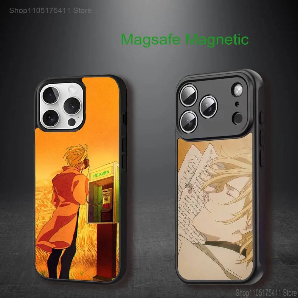 

Anime Banana F-Fish Phone Case For iPhone 17,16,15,14,13,12,11,Pro,Max,Plus,Mini,SE4,E Magnetic Magsafe Wireless Charging