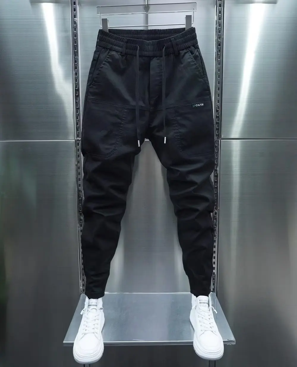 Calças de algodão para homens e mulheres, moletom casual Hip Hop Joggers, calças harém, moda harajuku, verão