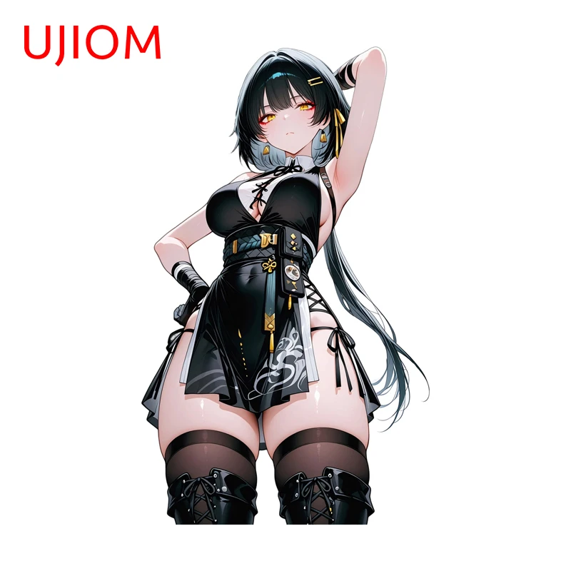 UJIOM Wuthering Waves Rover Wall Stickers Charming Anime Girl Room Furniture Light Switch Decals Waterproof Game Room Decor