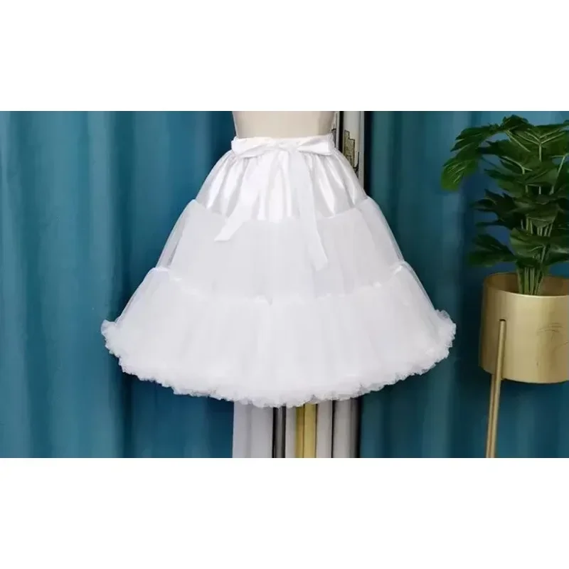 

Женская нижняя юбка в стиле Лолиты для девочек, кринолин, нижняя юбка, юбка-пачка, хиппи, милый косплей, 55 см