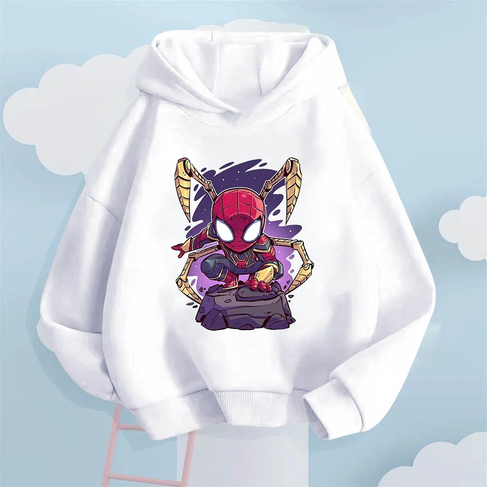 

Детская одежда с героями мультфильмов Marvel, аниме, теплые зимние свитера, толстовки, модные удобные толстовки для мальчиков и девочек