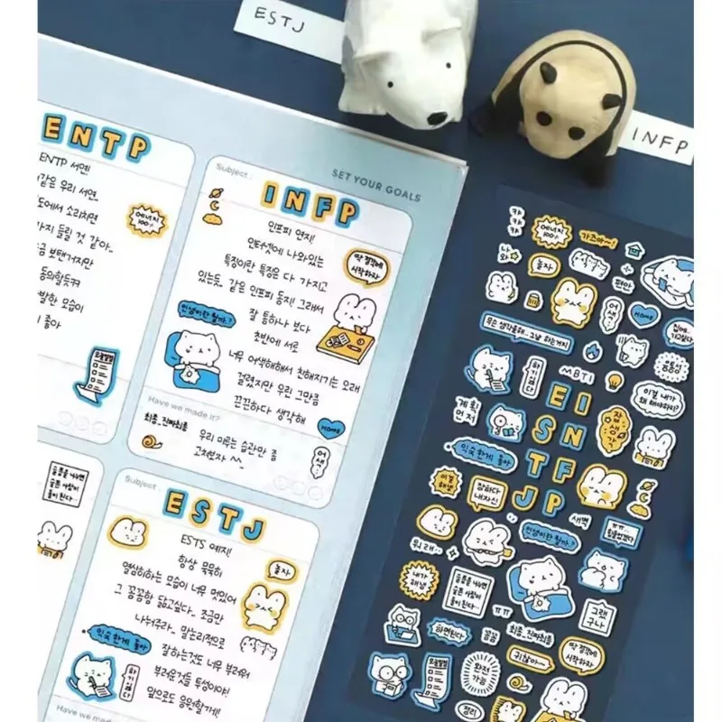 Cute Bubble Frame Korean Style INS Cartoon Stickers Kawaii DIY Scrapbook Decoration Stickers