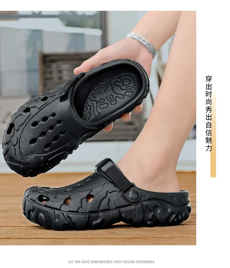2026 Günstige EVA Herren-Clogs Leichte Großhandels-Plastik-Clogs für Herren Strand- und Arbeitssandalen mit Herren-Clogs & Pantoletten – Detail 8
