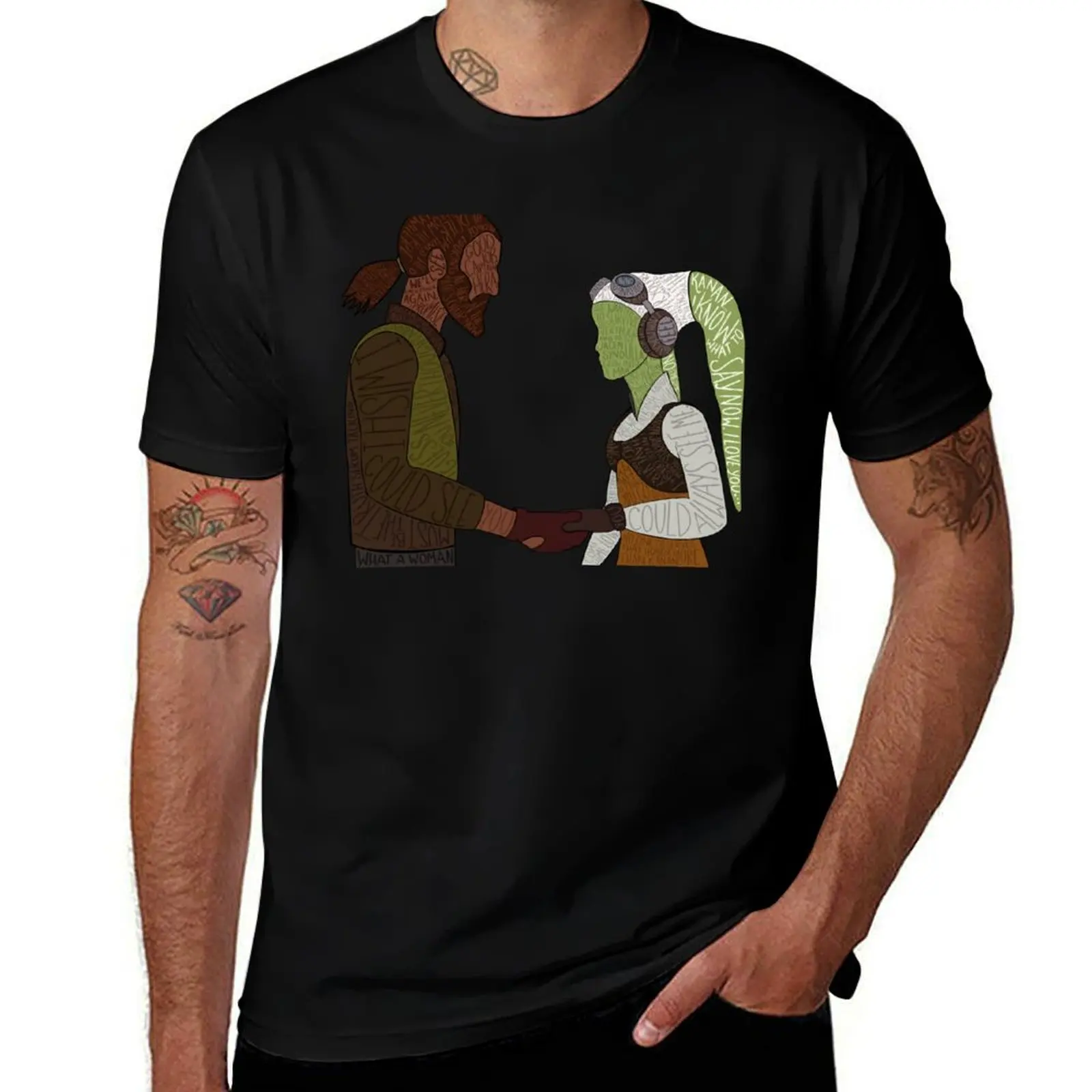 Kanan and Hera T-Shirt Sports Basic Short Sleeve T-Shirt