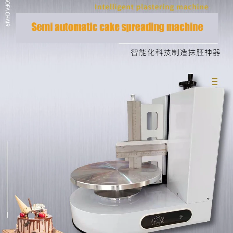 

Birthday Cake Cream Spreading Machine Semi Automatic Cakes Plastering Cream Coating Filling Machine Cake Decorating Machines