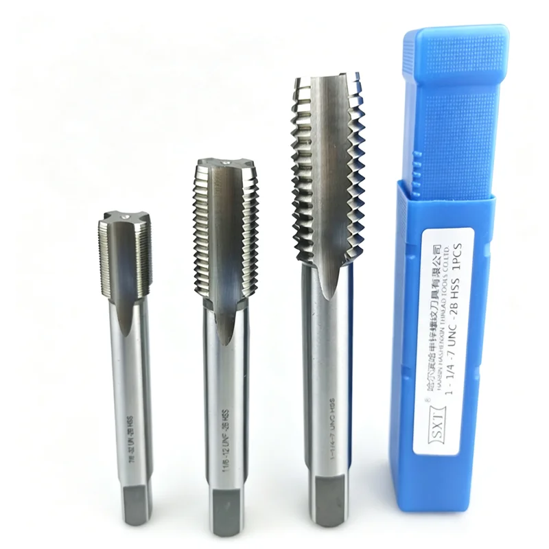 HSS American Standard Straight Groove Tap 13/16 7/8 15/16 1Inch 1-1/16 1-1/8 1-3/16, UNC UNF Machine Tool Thread Tapping Tool