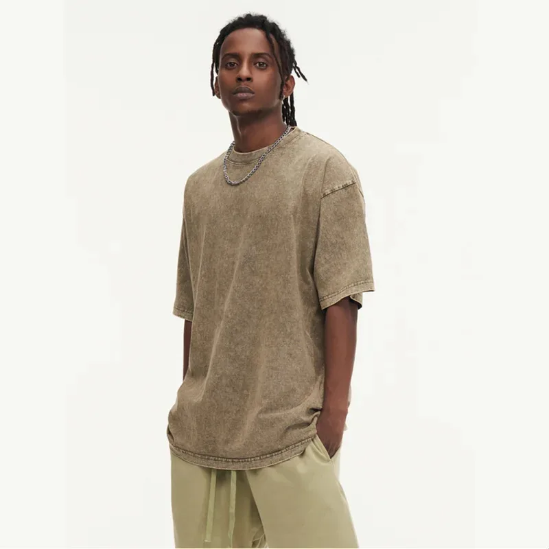 

100% Cotton Custom Logo T-shirt Street Trend Short Sleeve Embroidery Design European American Size Printing Pattern Top