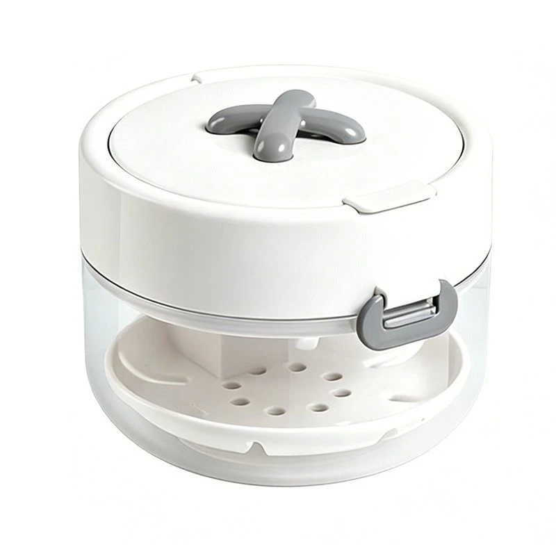 

Beauty Double-Layer Denture Case Portable Storage Box With Cleaning Brush For Donut Braces Retainer Organizers
