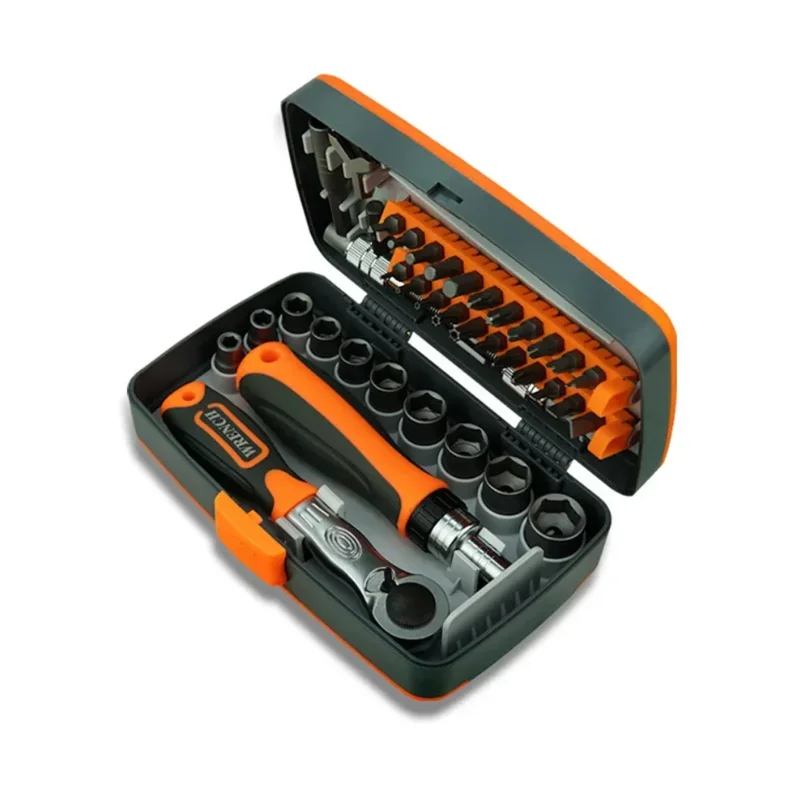 Professional Motorcycle Bicycle Quick Maintenance Tool 38pcs Labor-Saving Ratchet Multi-Purpose Screwdriver Set