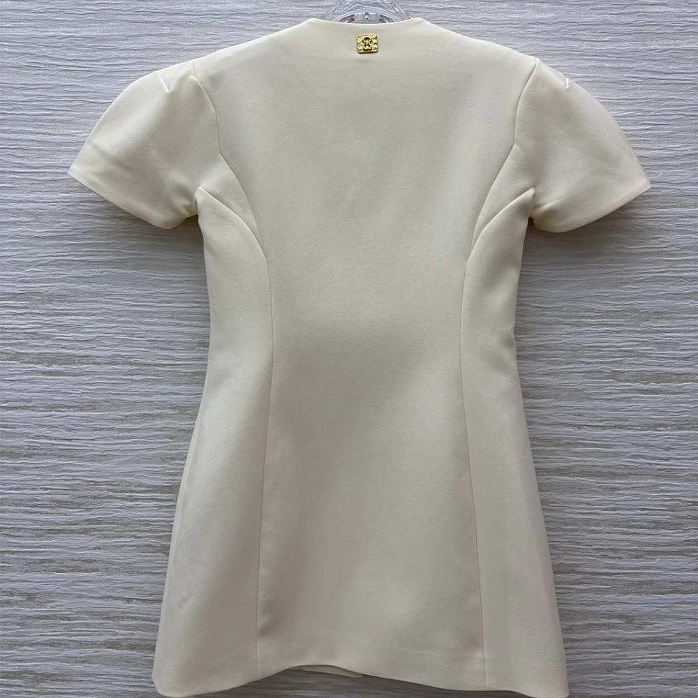 2025 여름 여성 우아한 드레스 새틴 메탈 버클 코르셋 브이넥 여성 스커트 Y2K 신상 고품질 바디콘 스커트 브라