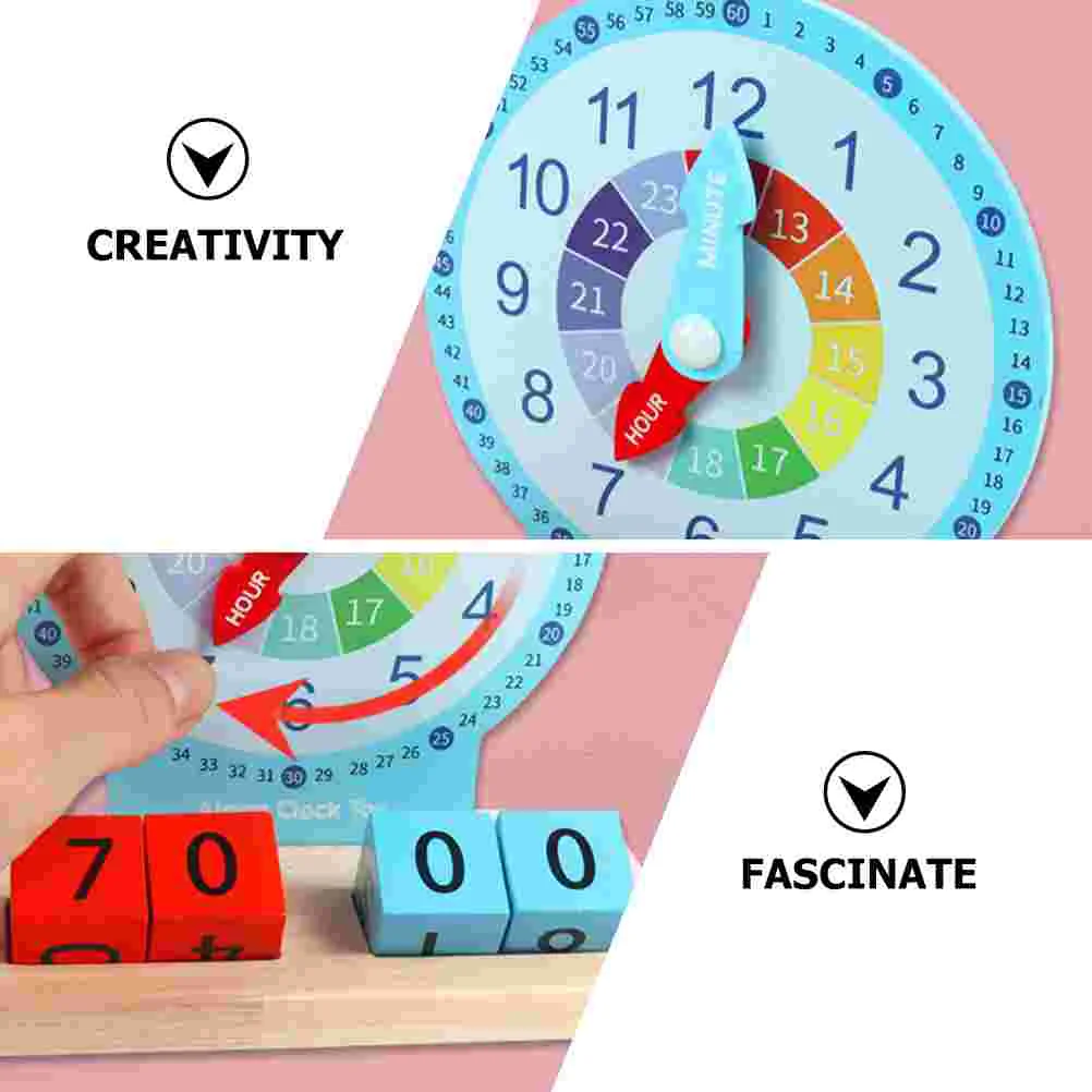 Orologio digitale giocattoli per sussidi didattici per bambini giochi in età prescolare 3-5 apprendimento Puzzle per bambini