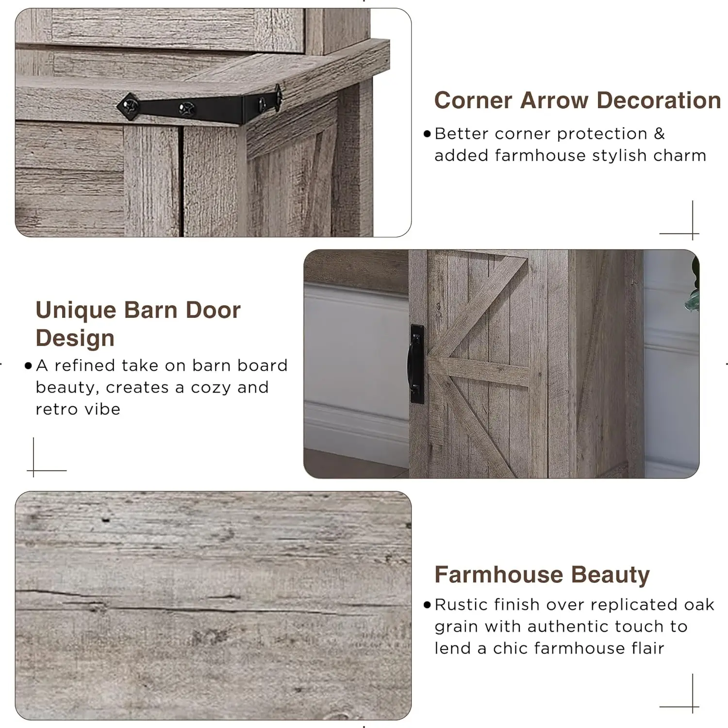 ファームハウス風化粧台、スライド式ミラーとライト付き、42インチガラス天板、2つの引き出しと棚付き、素朴なB