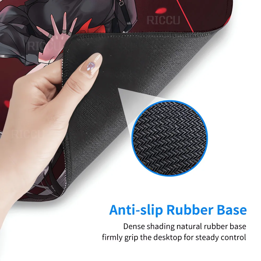 Hentai Wuthering Waves Chisa Mouse Pad sexy Gaming PC peripherals Computer Anime Game Keyboard Mouse Mat Rubber Laptop Mouse pad