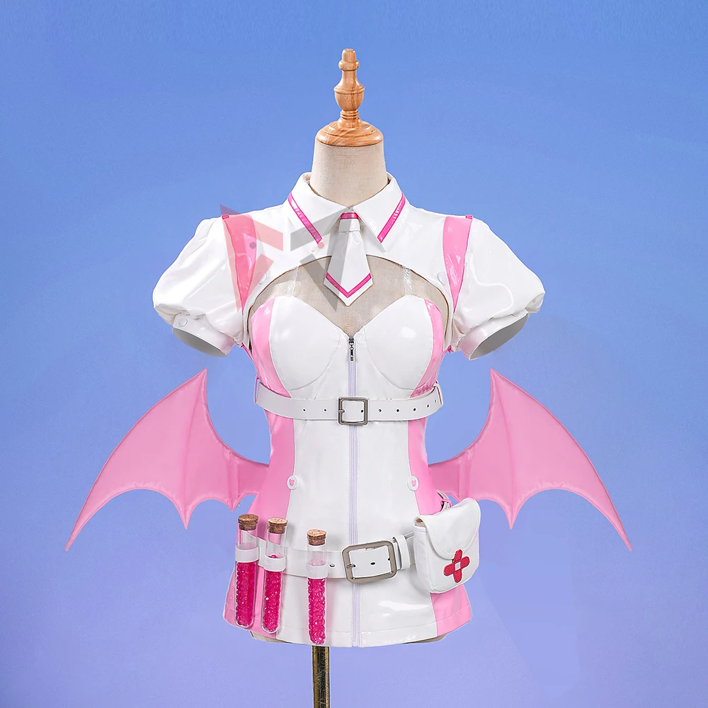 

New Muse Dash Buro Cosplay Costume Dress Coat Wings Nurse Sexy Style Set For Game Party Halloween Custom Made