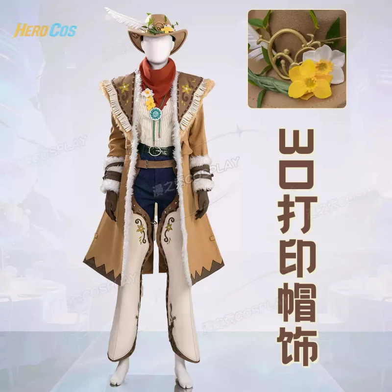

Identity Ⅴ Cowboy Kevin Alonso Cosplay Costume Party Fashion Handsome Uniform Halloween Role Play Clothing HERO Cos