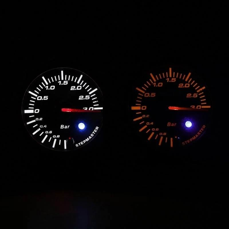 R9CC Boosts Turbos Gauge Mechanical Pointers Vacuum Pressure Meter Suitable for Engine Monitoring Improve Driving Experience