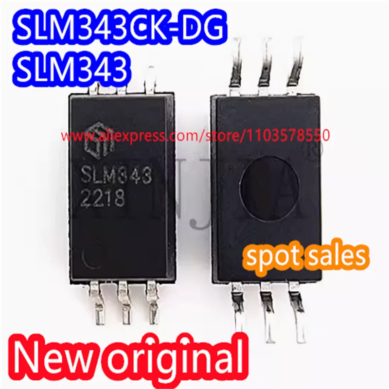 10PCS  Brand new original SLM343CK-DG code SLM343 package SO-6 single channel isolated gate driver chip SLM343CK