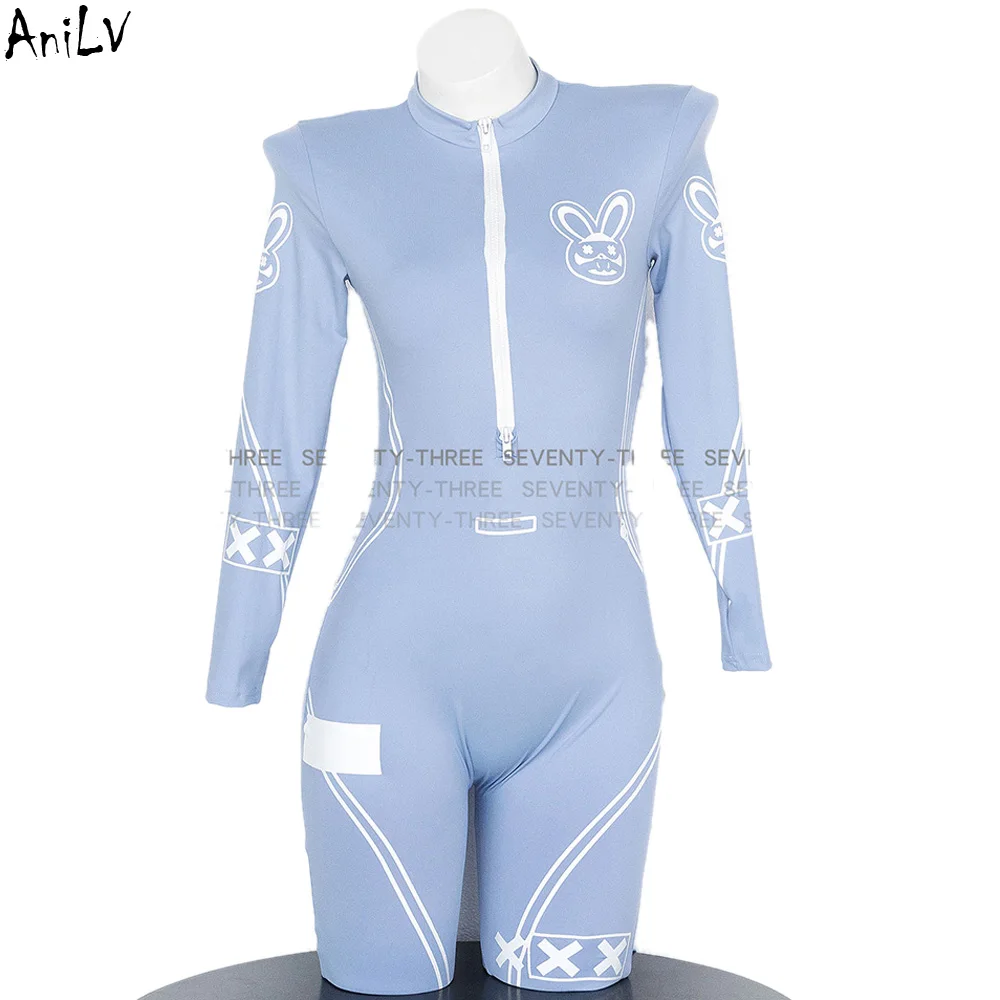 

AniLV Anime Girl Rabbit Agent Bodysuit Uniform Mechanical Combat Outfit AI Clothes Cosplay Costumes